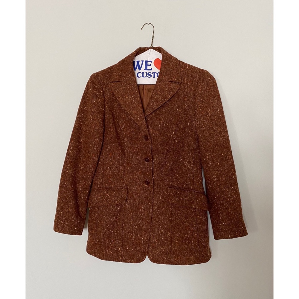 Sergio Pellari & Paul Stuart Brown Wool Pantsuit